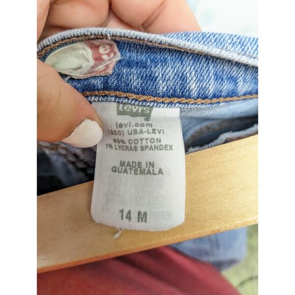 Womens LEVIS 515 Signature Stretch Mid Rise Bootcut Jeans Size 14 M Light Wash - Picture 12 of 13